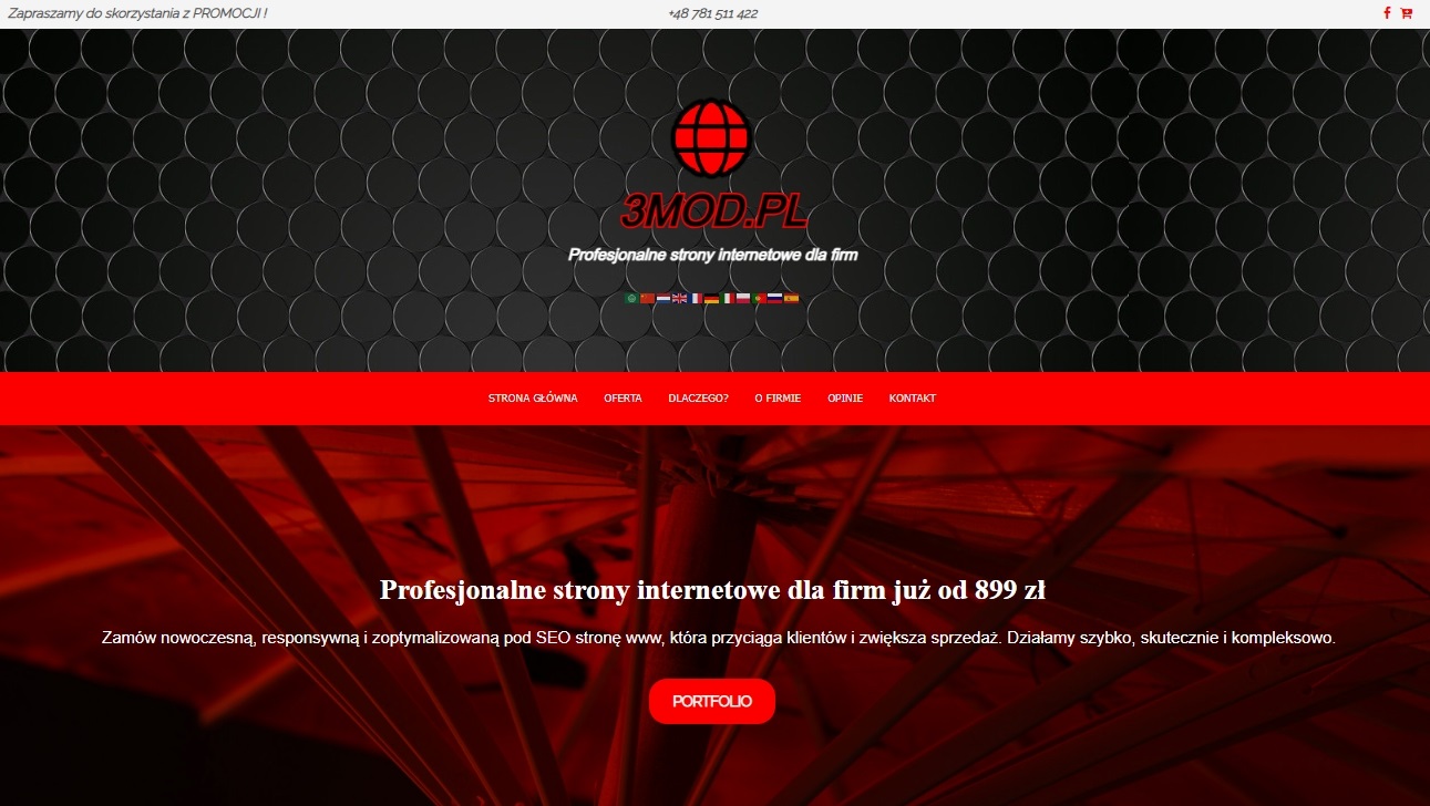 Strona internetowa dla dowolnej firmy